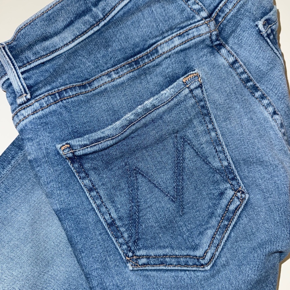 MOTHER High Rise Blue Jeans - Picture 3 of 6